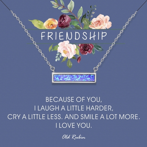 OLD RUBIN | blue opal pendant necklace - Picture 7 of 9